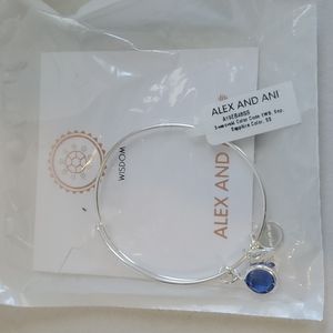 Alex and Ani Sapphire Swarovski stone , Wisdom
